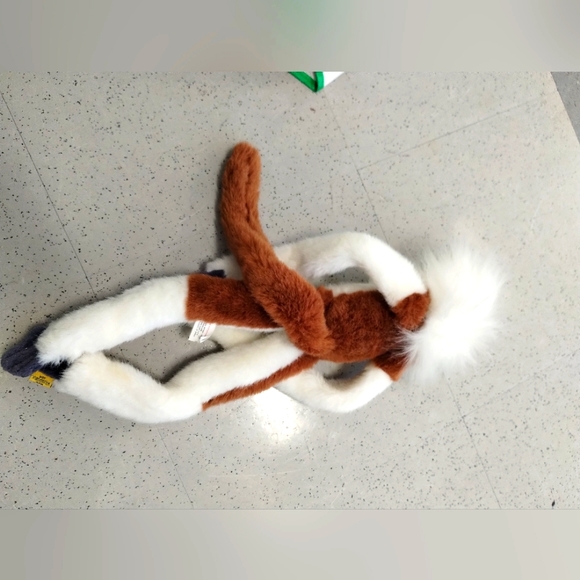 ✓Cotton Top Tamarin Monkey Brown White Wild Republic K & M Int'l Plush 18" Lovey - Picture 6 of 17